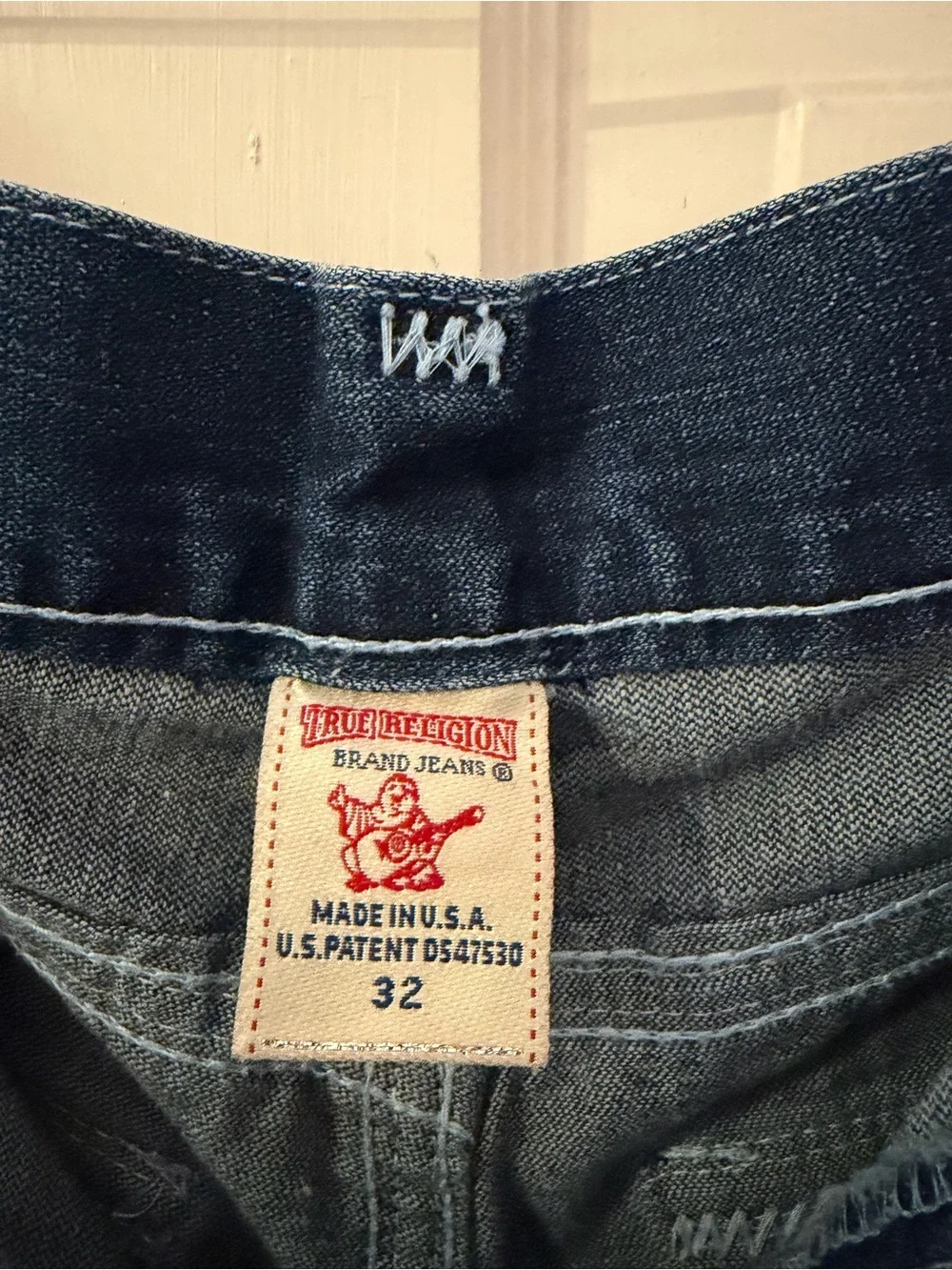 True Religion Billy Super T Jeans 32x33 Dark Indigo Made in USA